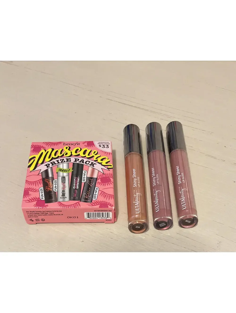 Benefit Womens Mascara Prize Pack 4 Mascaras and 3 Full Size Ulta Glosses!! A827